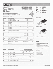 DataSheet IXFK30N100Q2 pdf